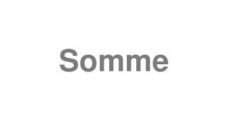 Somme