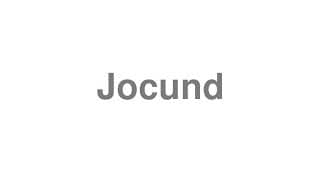 Jocund