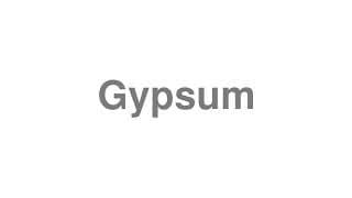 Gypsum