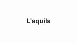 L'aquila