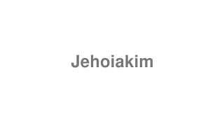 Jehoiakim
