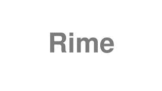 Rime