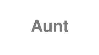 Aunt