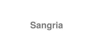 Sangria