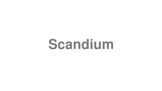 Scandium