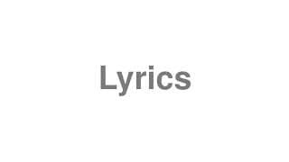 Lyrics