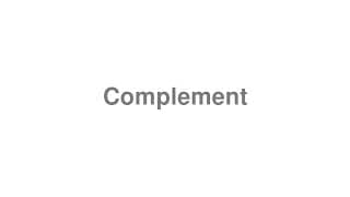 Complement