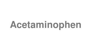 Acetaminophen