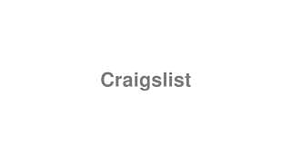 Craigslist
