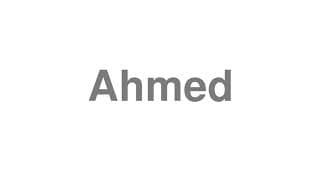 Ahmed
