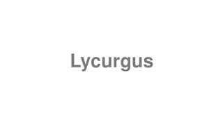Lycurgus