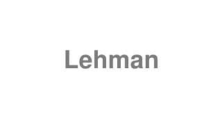 Lehman