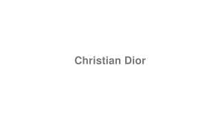 Christian Dior