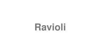 Ravioli