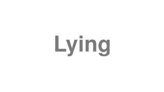Lying
