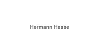Hermann Hesse