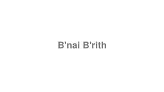 B'nai B'rith