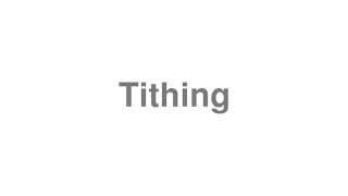 Tithing