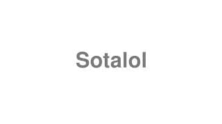 Sotalol