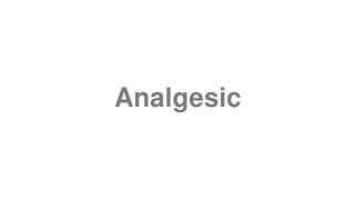 Analgesic