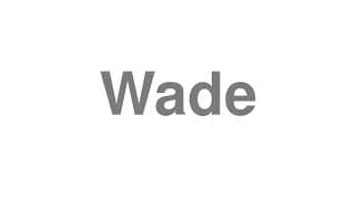 Wade