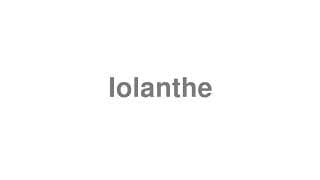 Iolanthe
