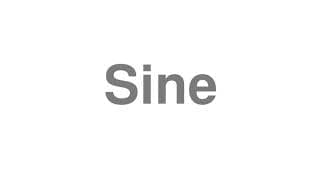 Sine