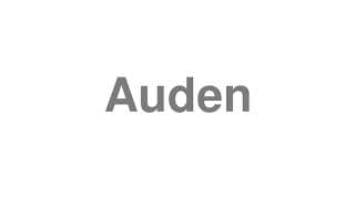 Auden