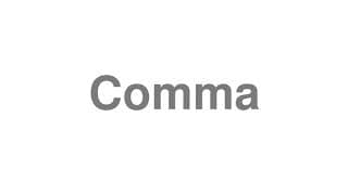 Comma