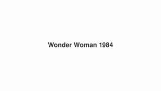 Wonder Woman 1984