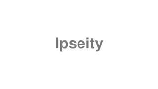 Ipseity