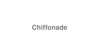 Chiffonade