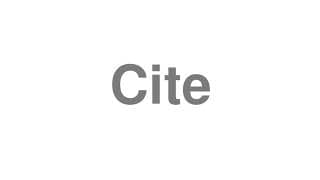 Cite