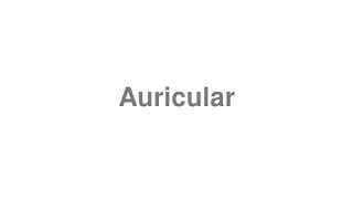 Auricular