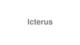 Icterus