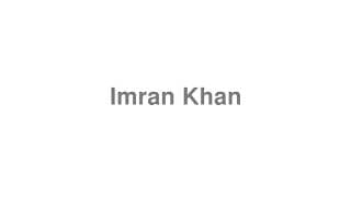 Imran Khan