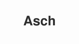 Asch