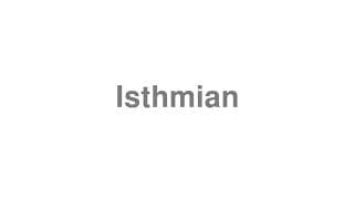 Isthmian