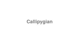 Callipygian