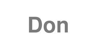 Don