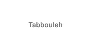 Tabbouleh