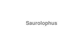 Saurolophus
