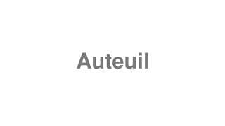 Auteuil