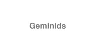 Geminids