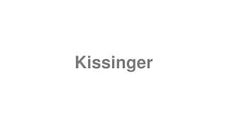 Kissinger