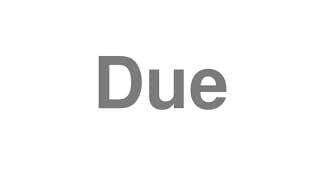 Due