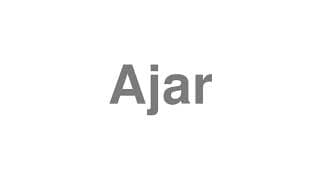 Ajar