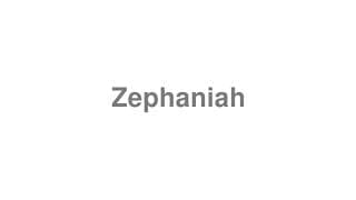 Zephaniah