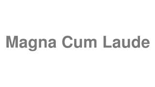 Magna Cum Laude