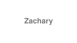 Zachary